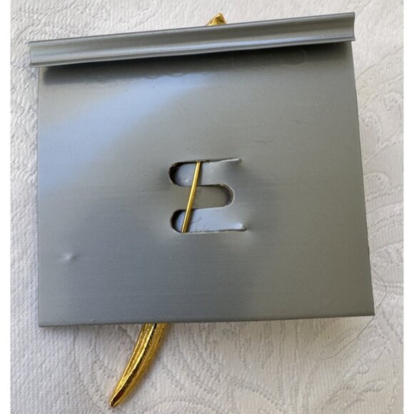Casual Corner Signed Gold Tone Brooch Large 3 1/2" Vintage 80's NEW - Picture 9 of 9